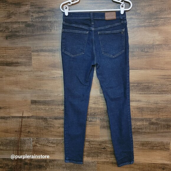 Madewell Jeans 28 Skinny 9" Mid Rise Woodland Wash MA938 Tummy Control Stretch - Picture 2 of 13